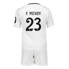 Real Madrid Ferland Mendy #23 Hemmaställ Barn 2024-25 Korta ärmar (+ Korta byxor)